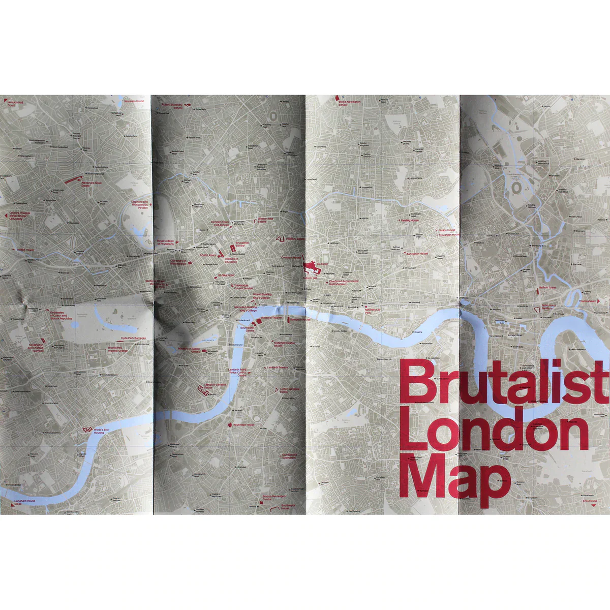 Brutalist Map of London - Image 3