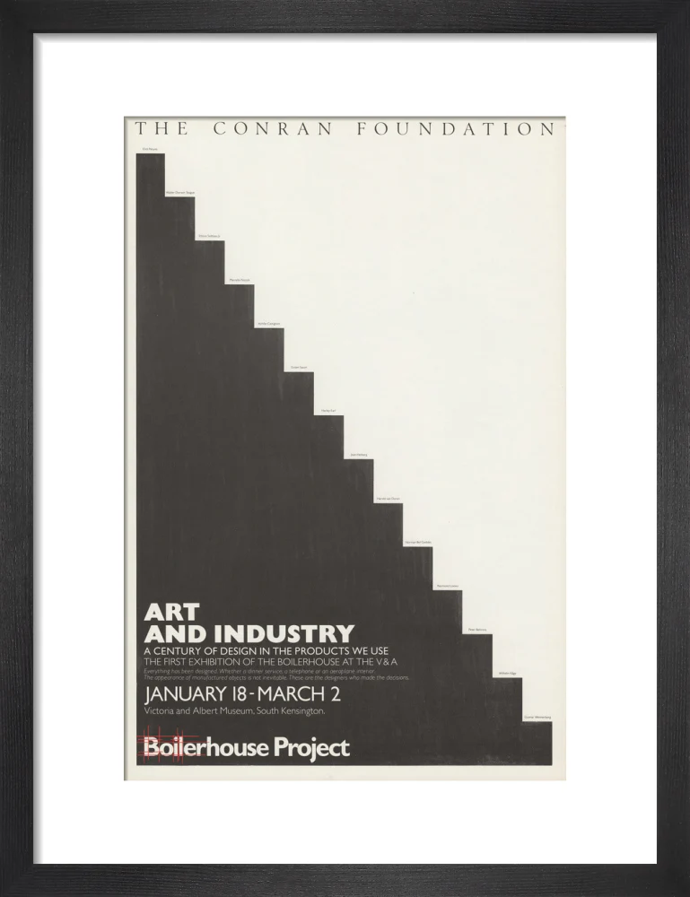 Art and Industry 1982 Vintage Exhibition Poster (Print-on-Demand) - Image 3